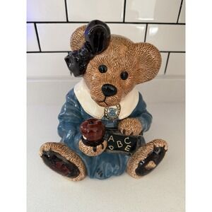 Vintage 1996 BOYDS BEAR MS. BRUIN'S Cookie Jar Item #390000 2E/2886 Teacher